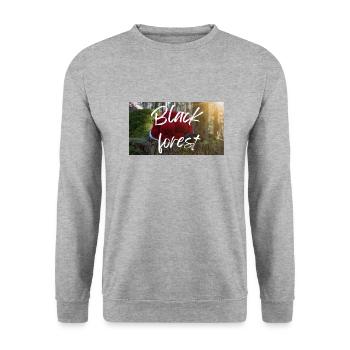 Black Forest - Unisex Pullover - Weißgrau meliert - Vorne - Alina (178cm) & Michal (187cm)