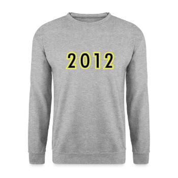 2012 Year Birthday - Unisex Sweatshirt - salt & pepper - Front - Alina (178cm) & Michal (187cm)