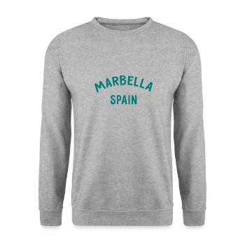 Marbella Spain Spain España - Unisex Sweatshirt - salt & pepper - Front - Alina (178cm) & Michal (187cm)