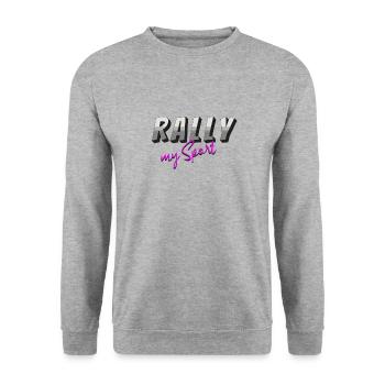 Rally my Sport grey pink - Unisex Sweatshirt - salt & pepper - Front - Alina (178cm) & Michal (187cm)