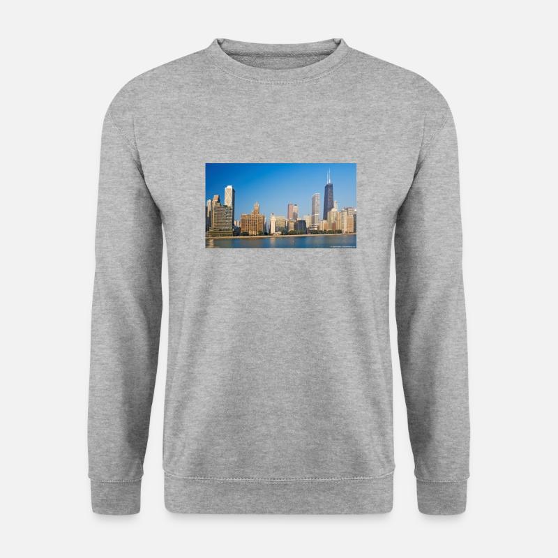 NEW YORK - Unisex Pullover - Weißgrau meliert