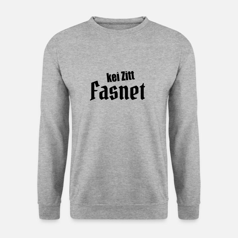 Kei Zitt - Fasnet - Unisex Pullover - Weißgrau meliert