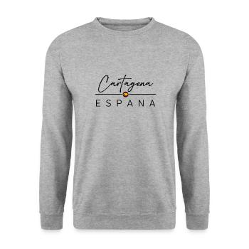 Espagne - Carthagène - Espagne - España - Sweat-shirt Unisexe - gris chiné - Devant - Alina (178cm) & Michal (187cm)