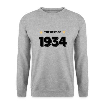 Best of 1934 - Sweat-shirt Unisexe - gris chiné - Devant - Alina (178cm) & Michal (187cm)