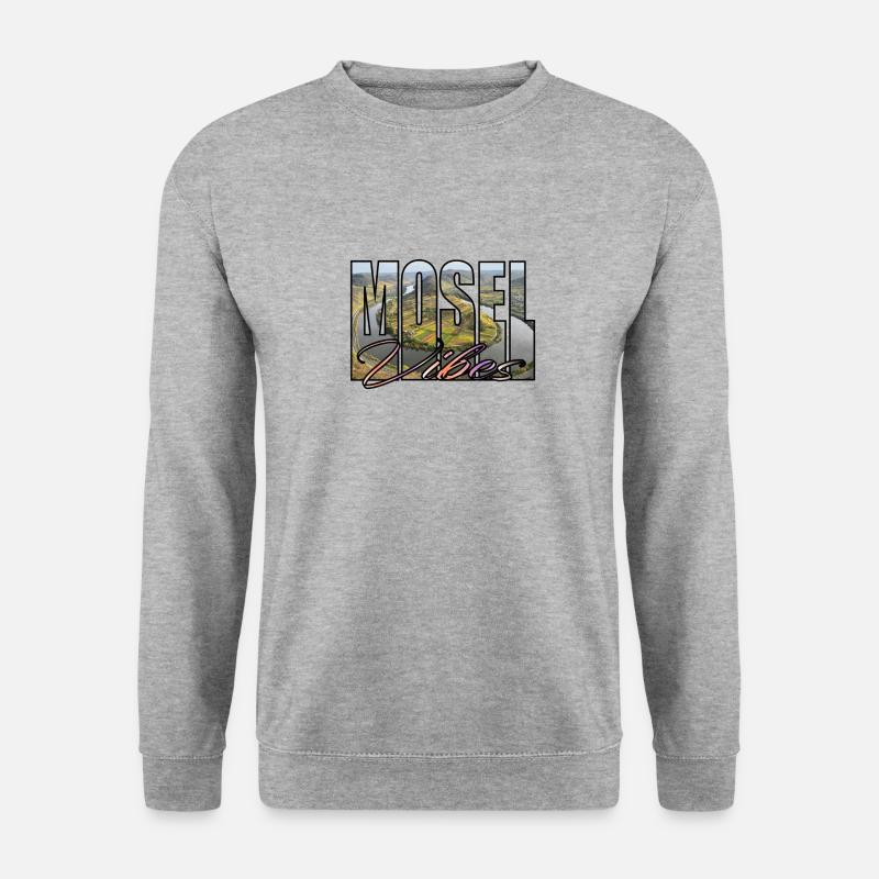 MOSELVibes - Unisex Pullover - Weißgrau meliert