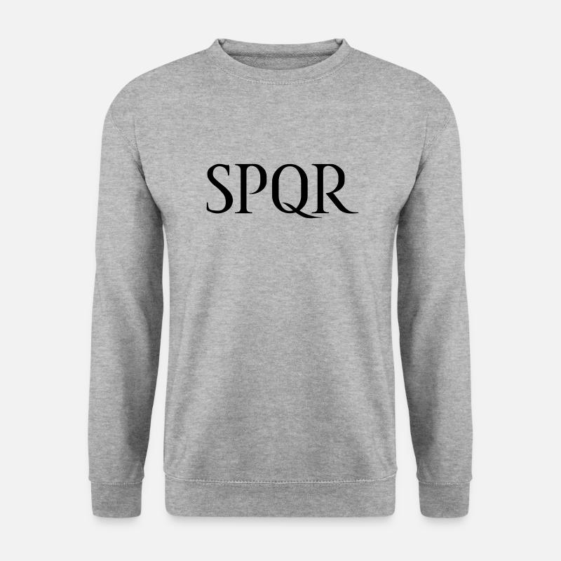 SPQR Lettering Vector Dark - Unisex Sweatshirt - salt & pepper
