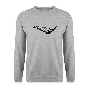 Parc éolien - Sweat-shirt Unisexe - gris chiné - Devant - Alina (178cm) & Michal (187cm)