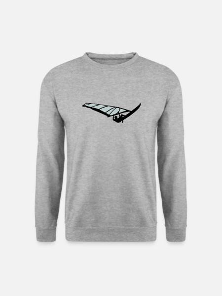 Windsurfer - Unisex Pullover - Weißgrau meliert