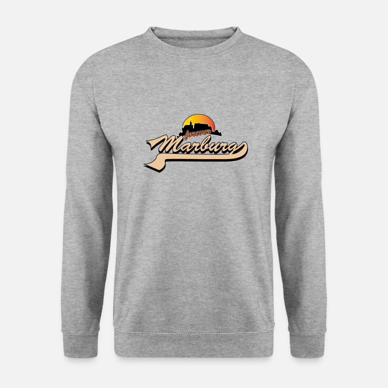 forever Marburg - Unisex Pullover - Weißgrau meliert