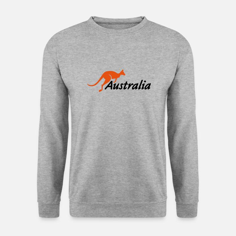 australia - Unisex Pullover - Weißgrau meliert