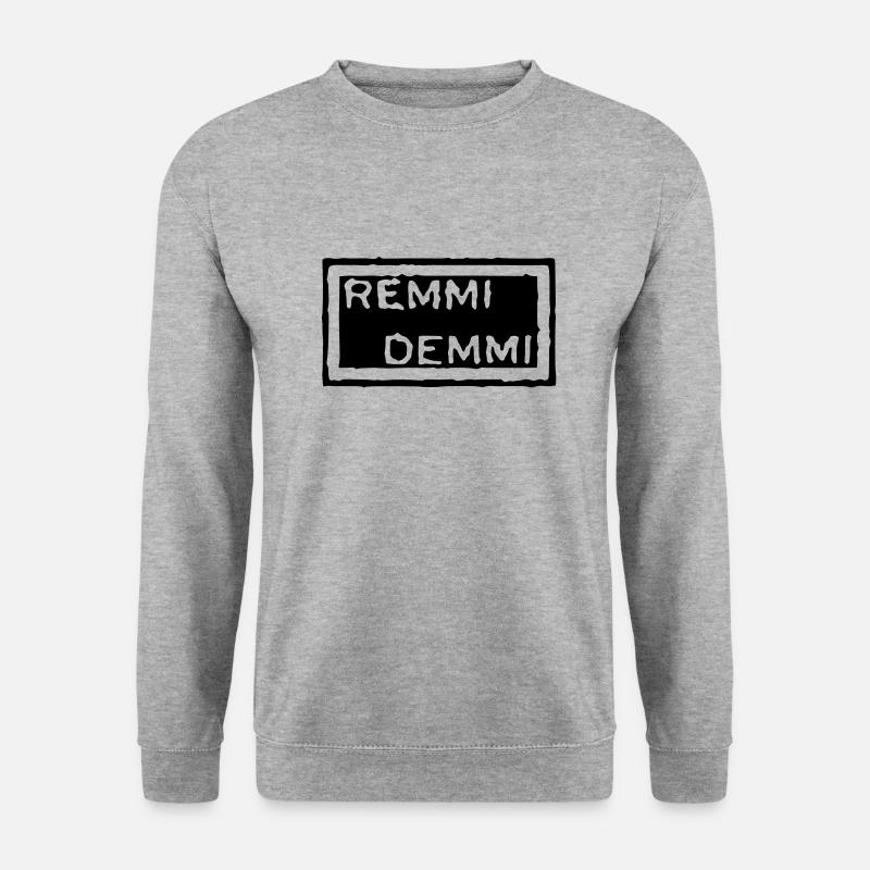 remmidemmi - Unisex Pullover - Weißgrau meliert