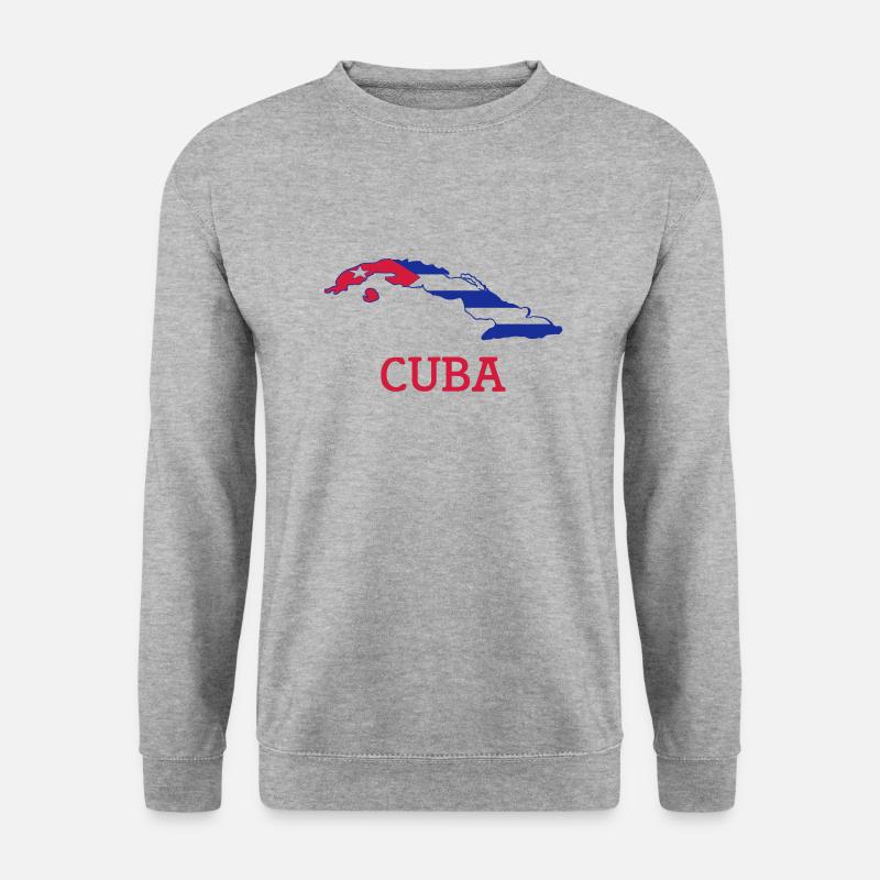 cuba - Unisex Pullover - Weißgrau meliert