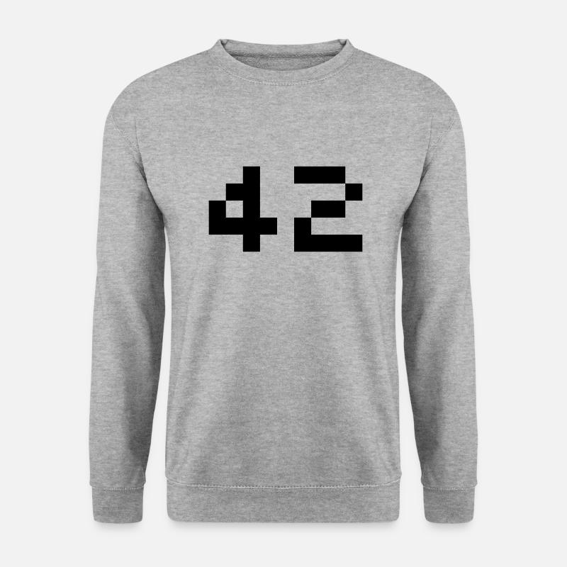 42 pixel - Felpa unisex - grigio chiaro melange
