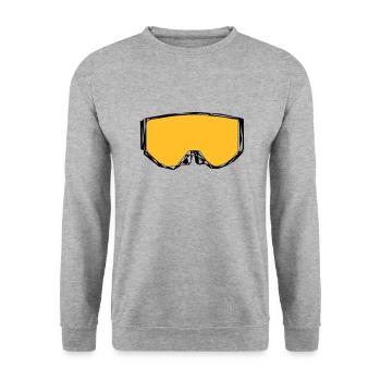 lunettes de ski - Sweat-shirt Unisexe - gris chiné - Devant - Alina (178cm) & Michal (187cm)