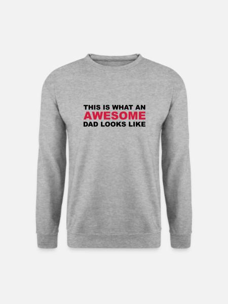 Awesome Dad - Unisex Sweatshirt - salt & pepper