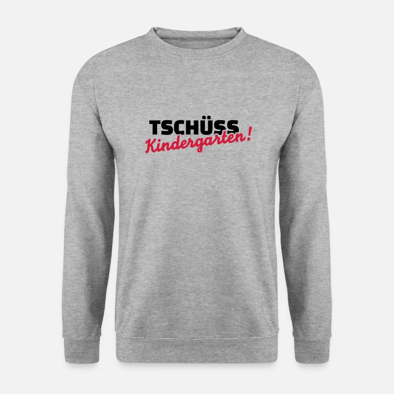 Einschulung - Unisex Pullover - Weißgrau meliert