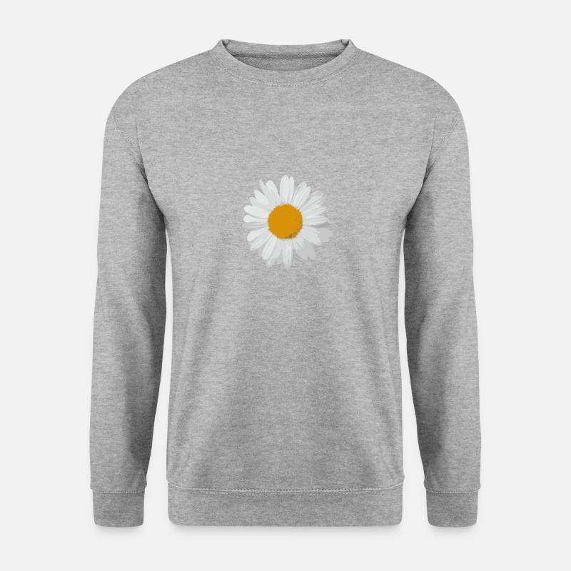 daisy - Unisex Pullover - Weißgrau meliert