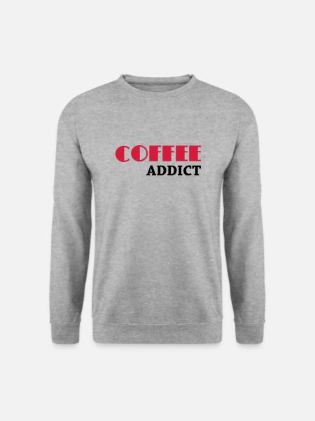 Coffee Addict - Sweat-shirt Unisexe - gris chiné