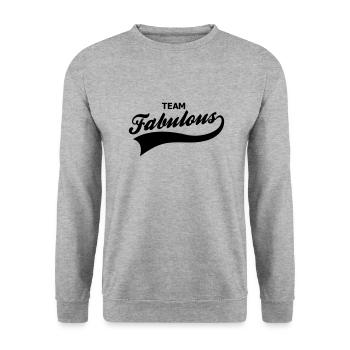 fabulous - Unisex Pullover - Weißgrau meliert - Vorne - Alina (178cm) & Michal (187cm)
