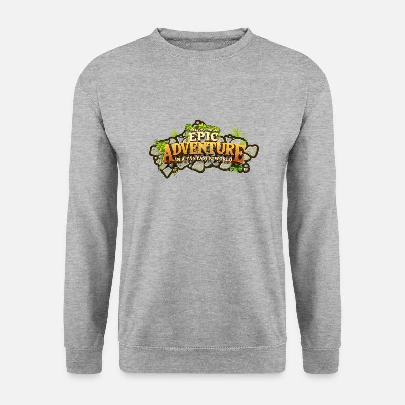 Ein episches Abenteuer - Unisex Pullover - Weißgrau meliert