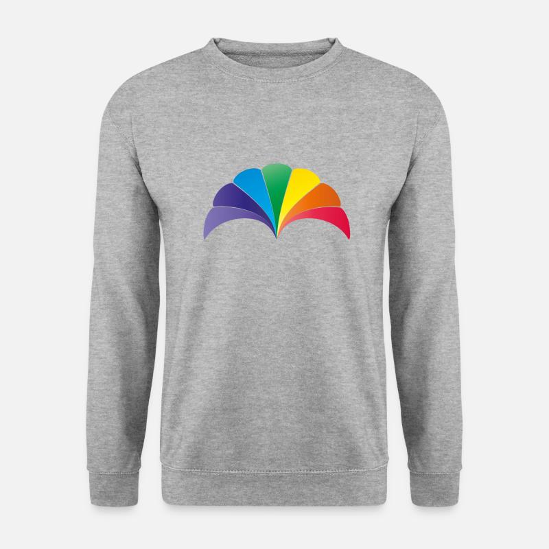 Rainbow Shell Arch - Unisex Sweatshirt - salt & pepper