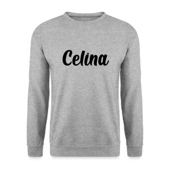 Celina - Unisex Pullover - Weißgrau meliert - Vorne - Alina (178cm) & Michal (187cm)