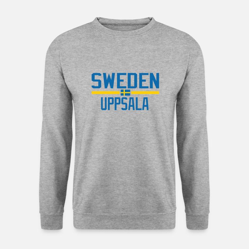 Schweden Uppsala - Unisex Pullover - Weißgrau meliert