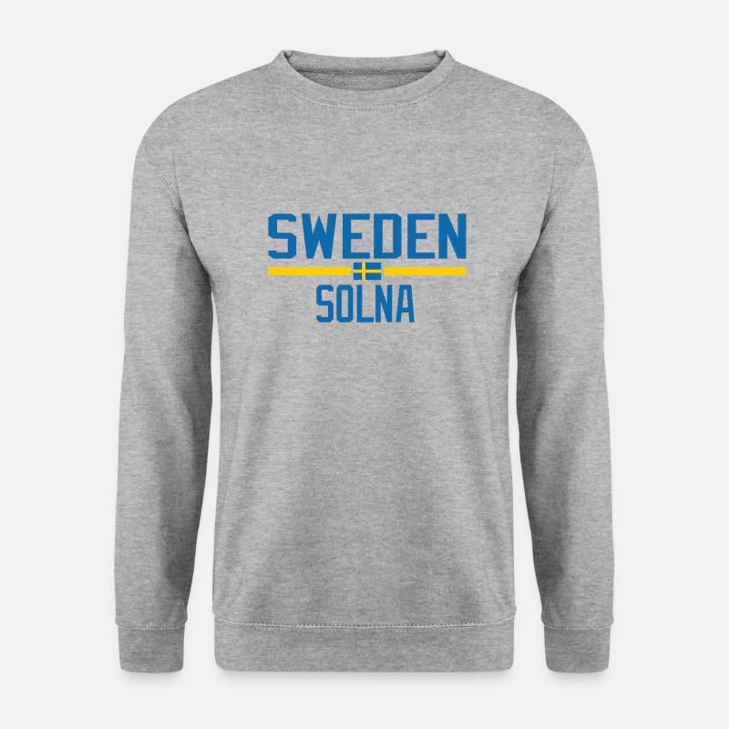 Schweden Solna - Unisex Pullover - Weißgrau meliert