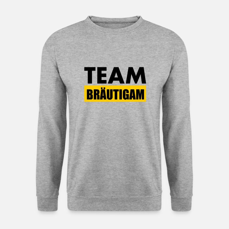 Team bräutigam - Unisex Pullover - Weißgrau meliert