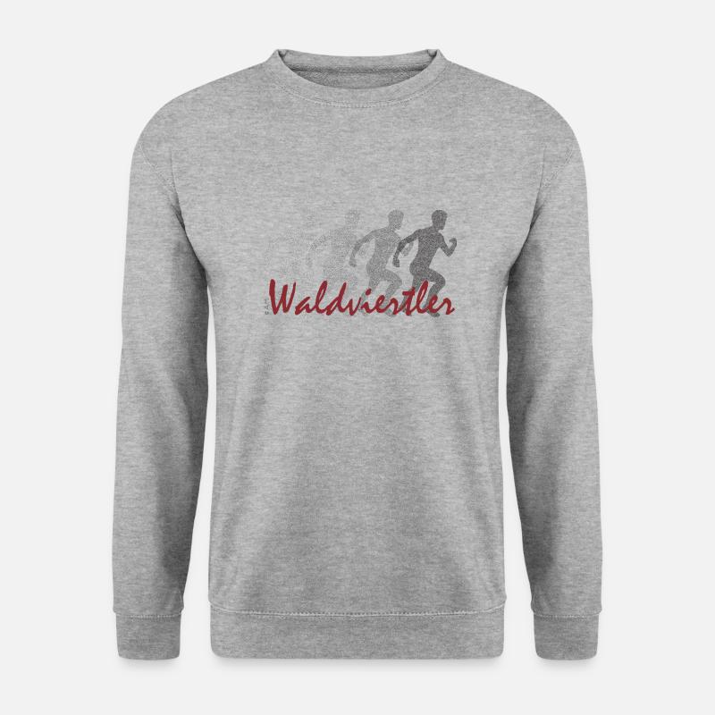 Waldviertler Läufer - Unisex Pullover - Weißgrau meliert