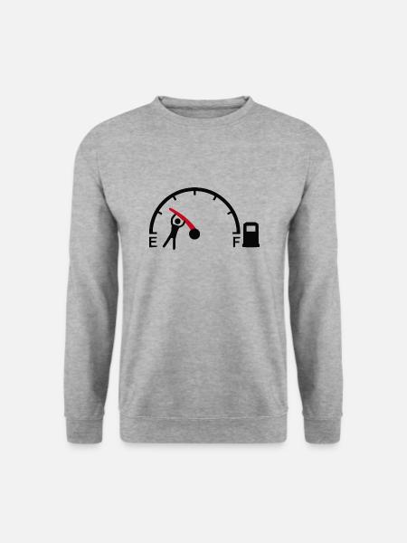 essence trop cher - humour - Sweat-shirt Unisexe - gris chiné
