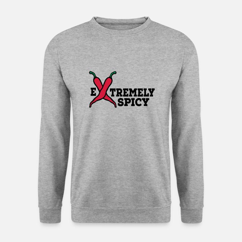 scharf - Unisex Pullover - Weißgrau meliert