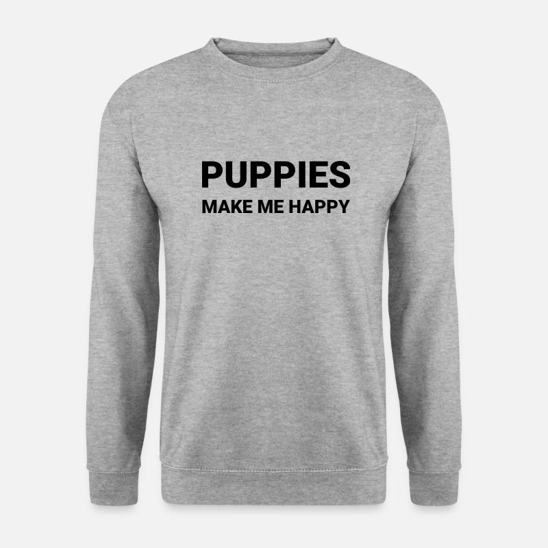Hund Dog - Unisex Pullover - Weißgrau meliert