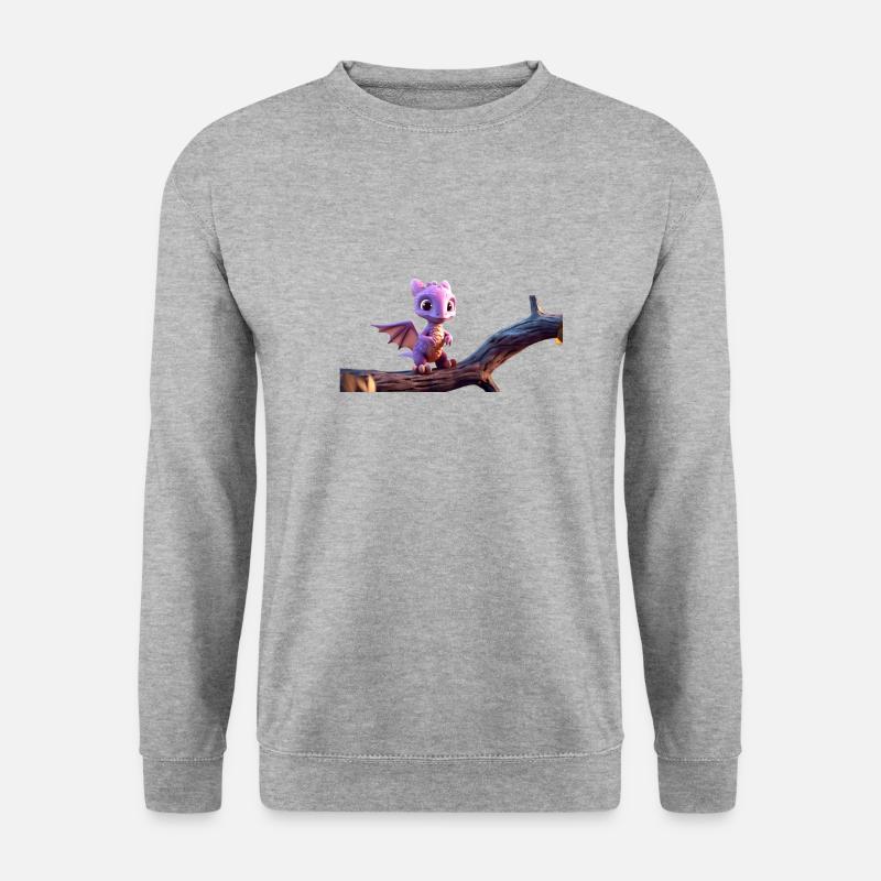 Tinysaurus - Unisex Pullover - Weißgrau meliert