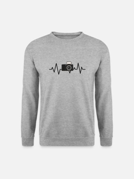 i love fotografie - Unisex Pullover - Weißgrau meliert