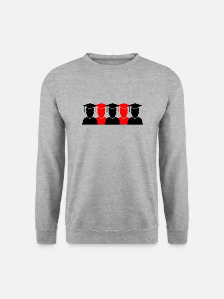 students diplomas 2 - Unisex Pullover - Weißgrau meliert