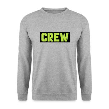 Crew Design - Unisex Sweatshirt - salt & pepper - Front - Alina (178cm) & Michal (187cm)