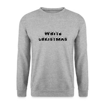 ☃️White Cristmas-Let it snow!❄️ - Unisex Sweatshirt - salt & pepper - Front - Alina (178cm) & Michal (187cm)