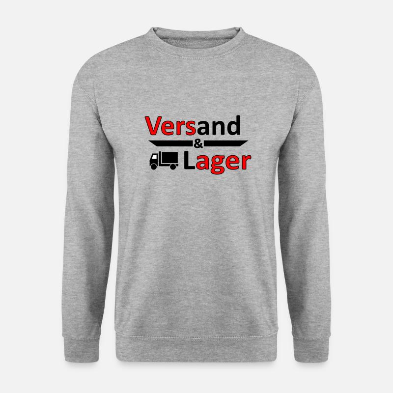 Versand und Lager - Versager-Arbeit Humor Vers.1 - Unisex Pullover - Weißgrau meliert