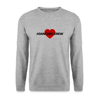 Cœur de l’équipe dansante - Sweat-shirt Unisexe - gris chiné - Devant - Alina (178cm) & Michal (187cm)