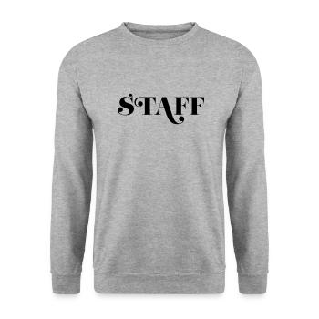 Staff - Unisex Sweatshirt - salt & pepper - Front - Alina (178cm) & Michal (187cm)