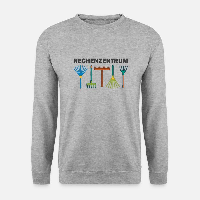 Rechenzentrum - Unisex Pullover - Weißgrau meliert