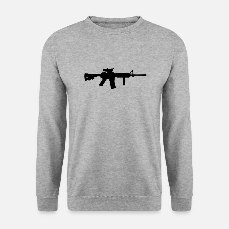 m4a1 - Unisex Pullover - Weißgrau meliert