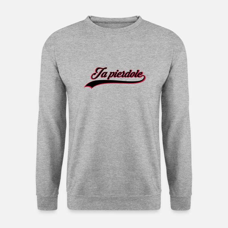 Ja pierdole - Unisex Pullover - Weißgrau meliert