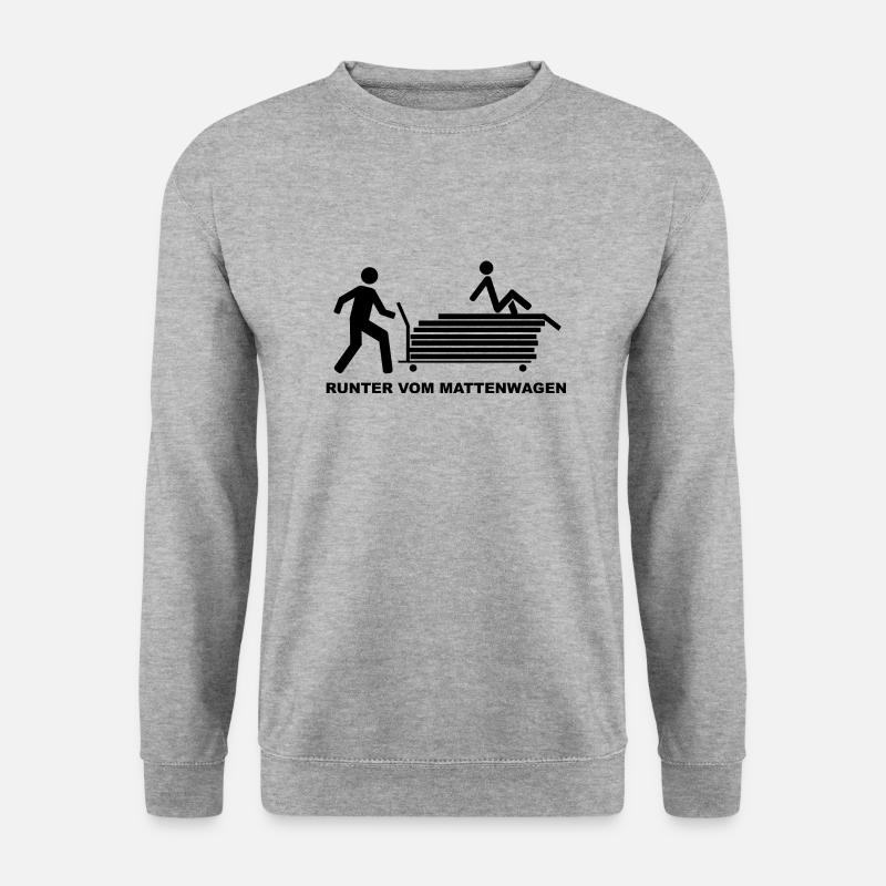 Mattenwagen - Unisex Pullover - Weißgrau meliert