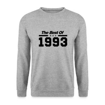 The best of 1993 - Unisex Pullover - Weißgrau meliert - Vorne - Alina (178cm) & Michal (187cm)