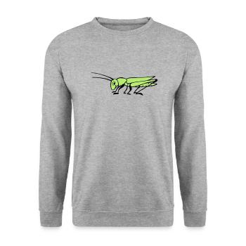 Grasshopper - Unisex Sweatshirt - salt & pepper - Front - Alina (178cm) & Michal (187cm)