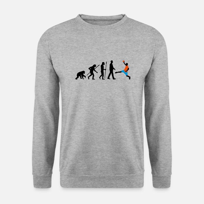 evolution_handball_102012_a_3c - Sweat-shirt Unisexe - gris chiné