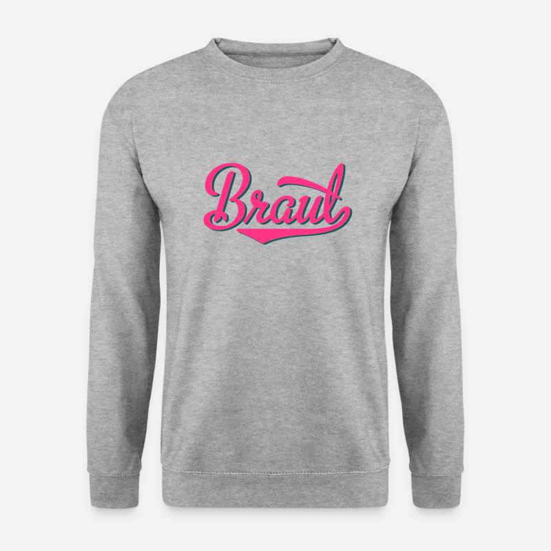 Braut - Unisex Pullover - Weißgrau meliert