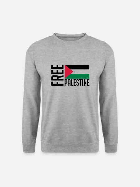 free_palestine_pa3 - Unisex Pullover - Weißgrau meliert